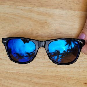 YOOSKE Bamboo Unisex Mirrored Sunglasses NEW